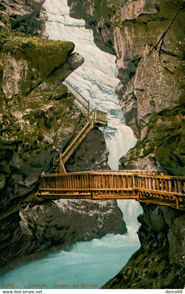 Gorges Du Gorner Gornerschlucht Glacier Zermatt Alpes Suisse Schweiz Svizzera VS Valais Belle Litho - Saint-Luc