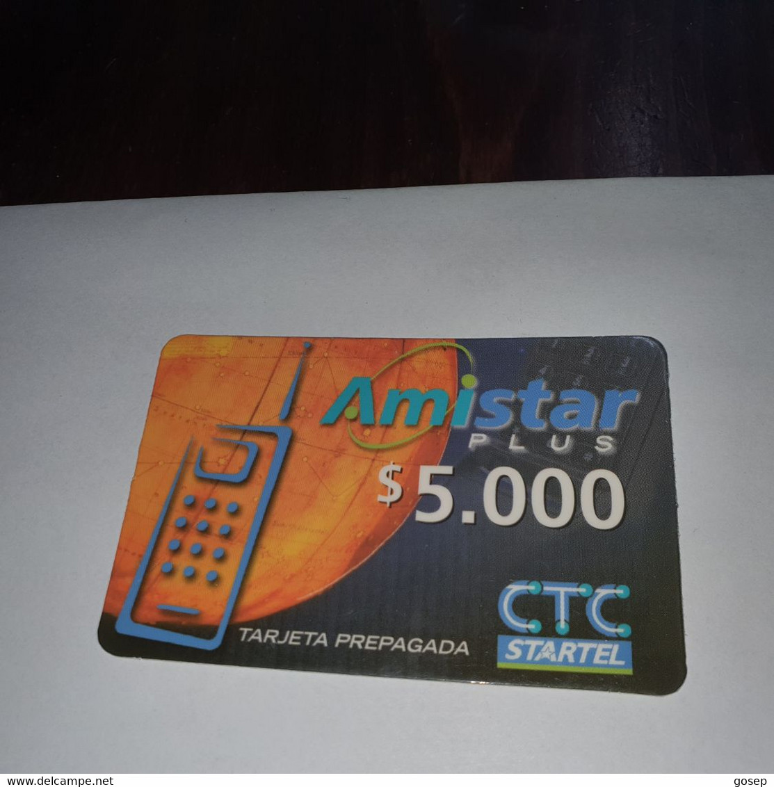 Chile-amistar Plus-(16)-($5.000)-(265375941219)-(31/7/2020)-(look Outside)-used Card+1card Prepiad Free - Chili