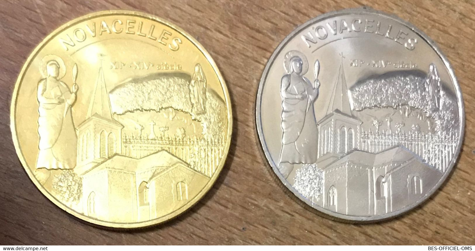 63 NOVACELLES 2015 MDP NG ET CN MÉDAILLES SOUVENIR MONNAIE DE PARIS JETONS TOURISTIQUE MEDALS COINS TOKENS - 2015