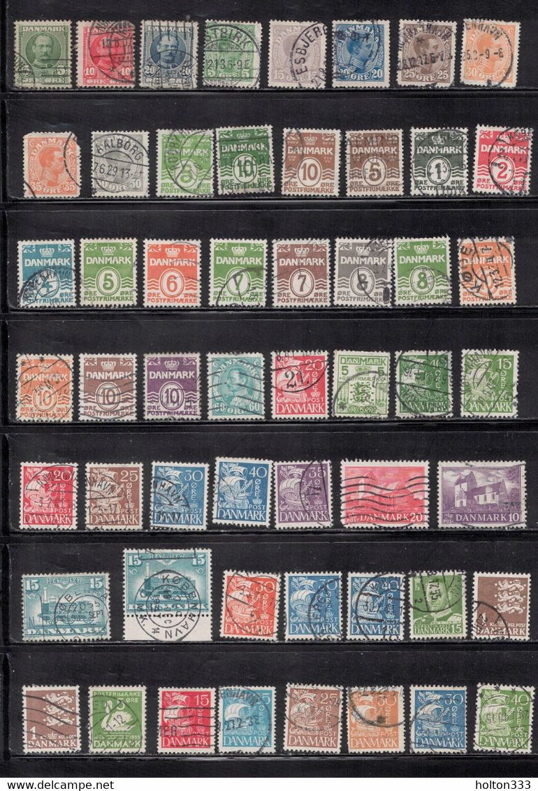 DENMARK Collection Of Used Stamps - Good Variety - Some With Faults - Sammlungen