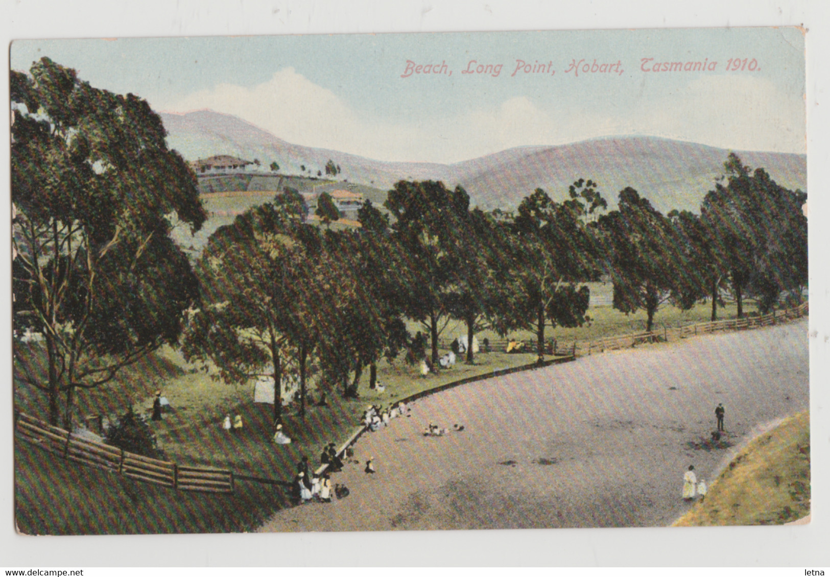 Australia TAS TASMANIA Long Point Beach HOBART M&L Series 52 Postcard 1910 - Hobart