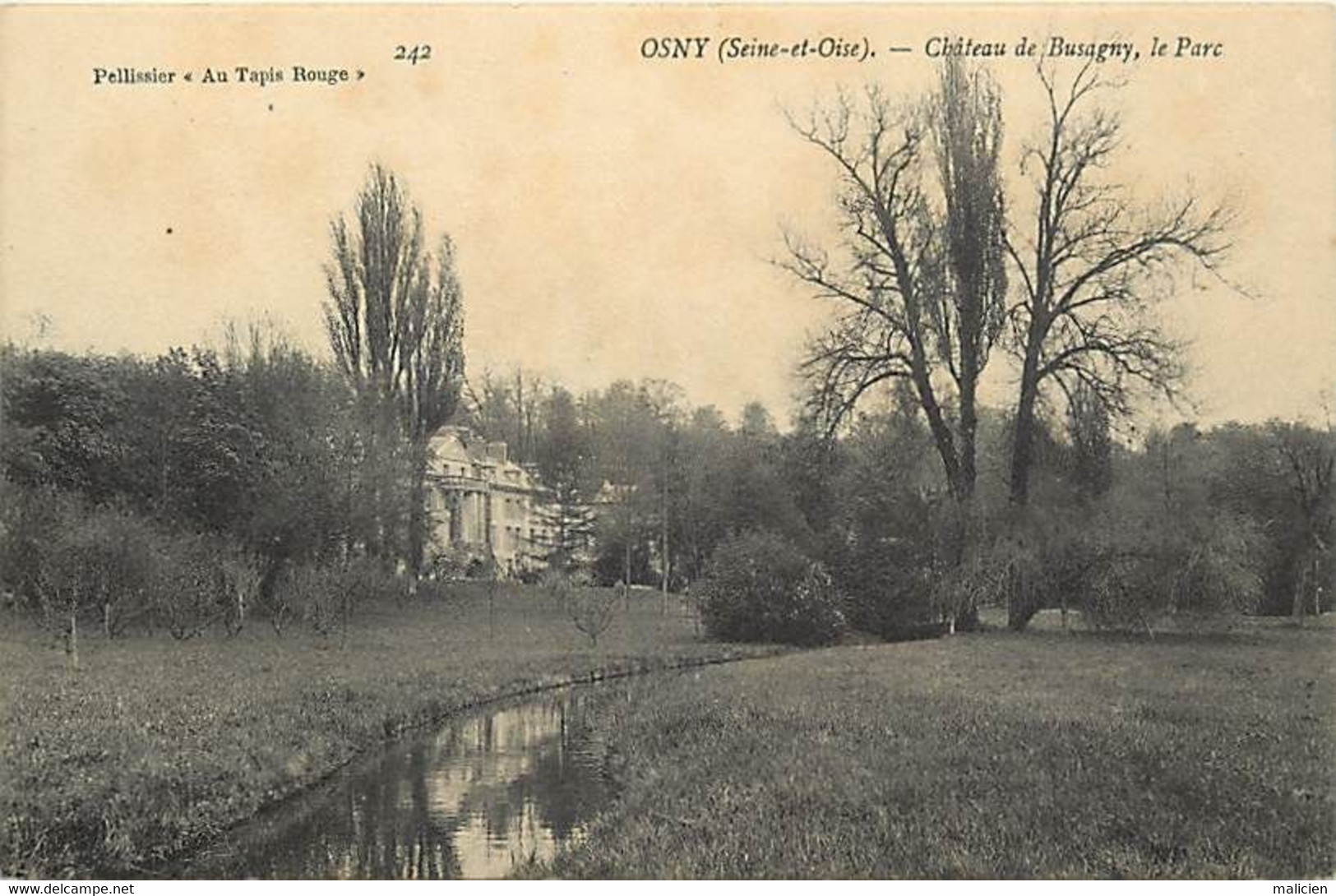 - Val D Oise -ref-801- Osny - Chateau De Busagny - Le Parc - Chateaux - - Osny