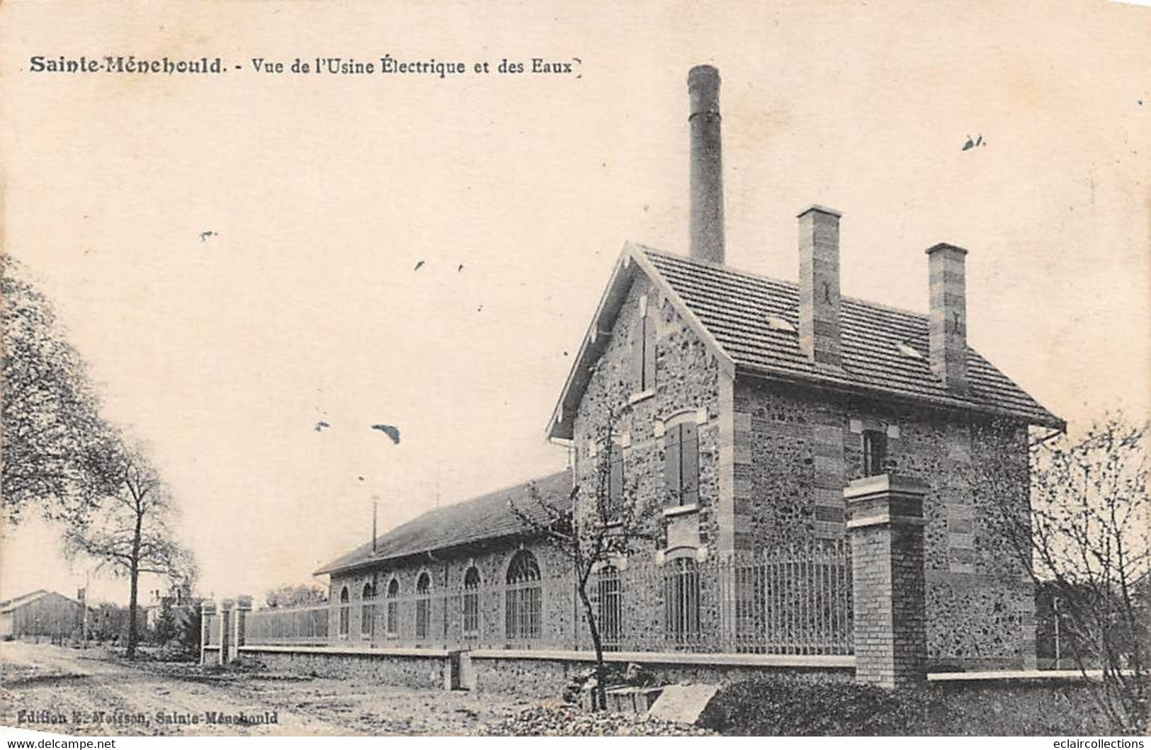 Ste Menehould           51         Usine électrique Et Des Eaux         (voir Scan) - Sainte-Menehould