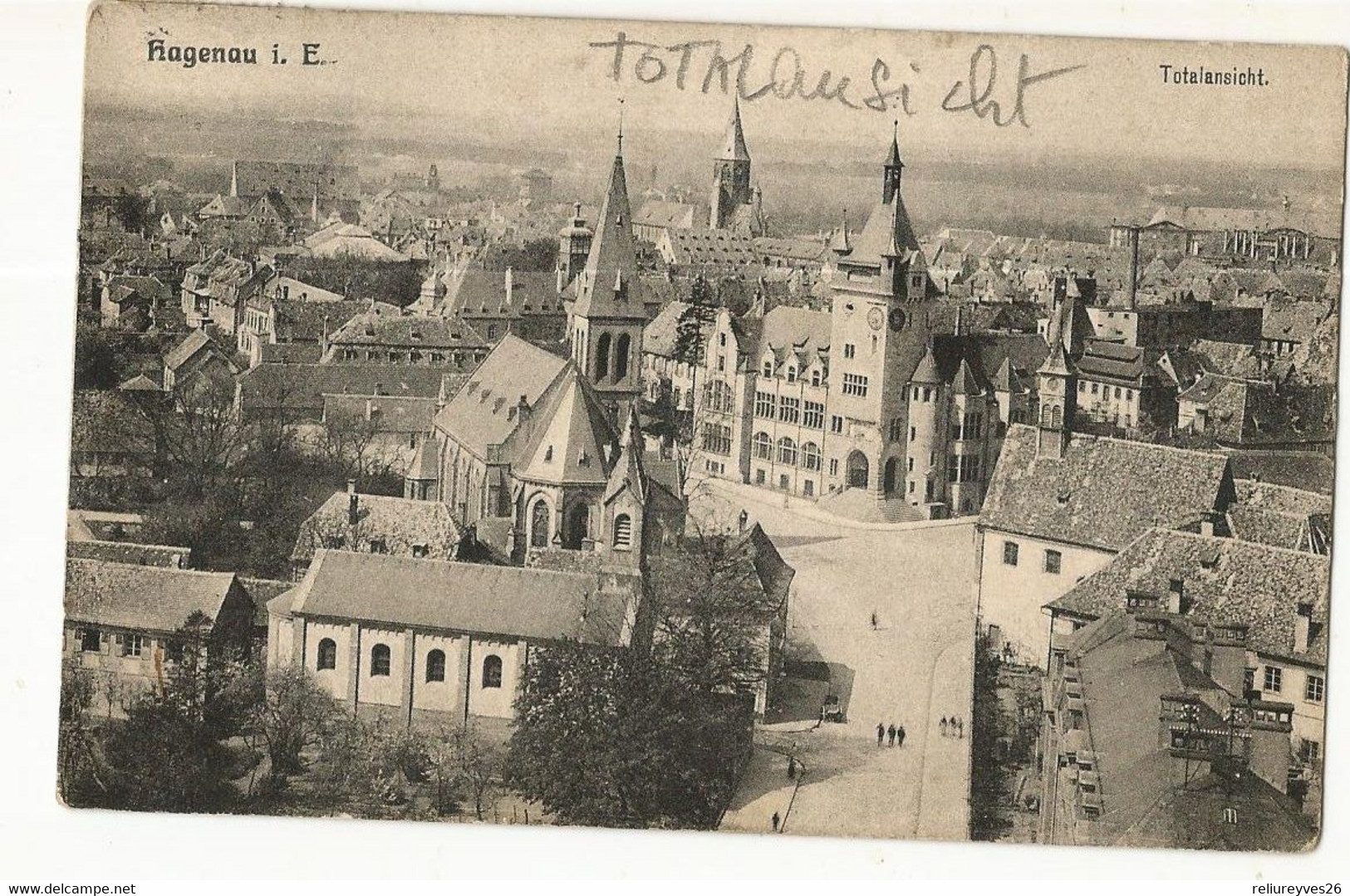 CPA ,Allemagne , Hagenau, I. E.  Totallansicht  ,Ed. 1912 - Unclassified