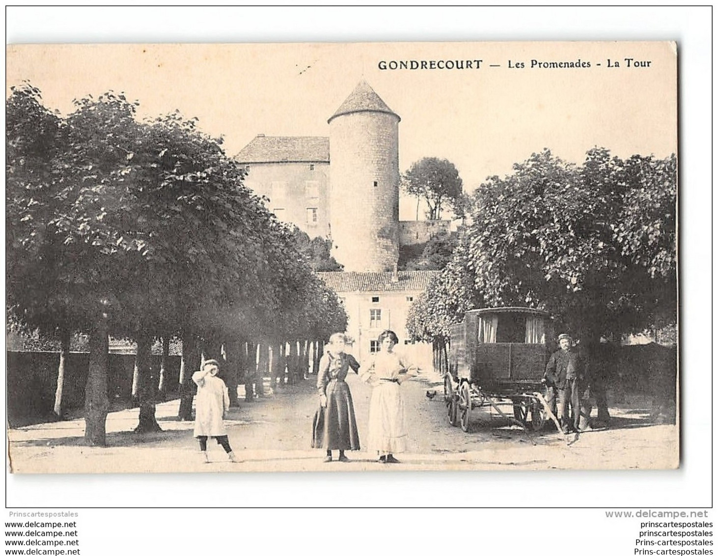 CPA 55 Gondrecourt Les Promenades La Tour - Gondrecourt Le Chateau