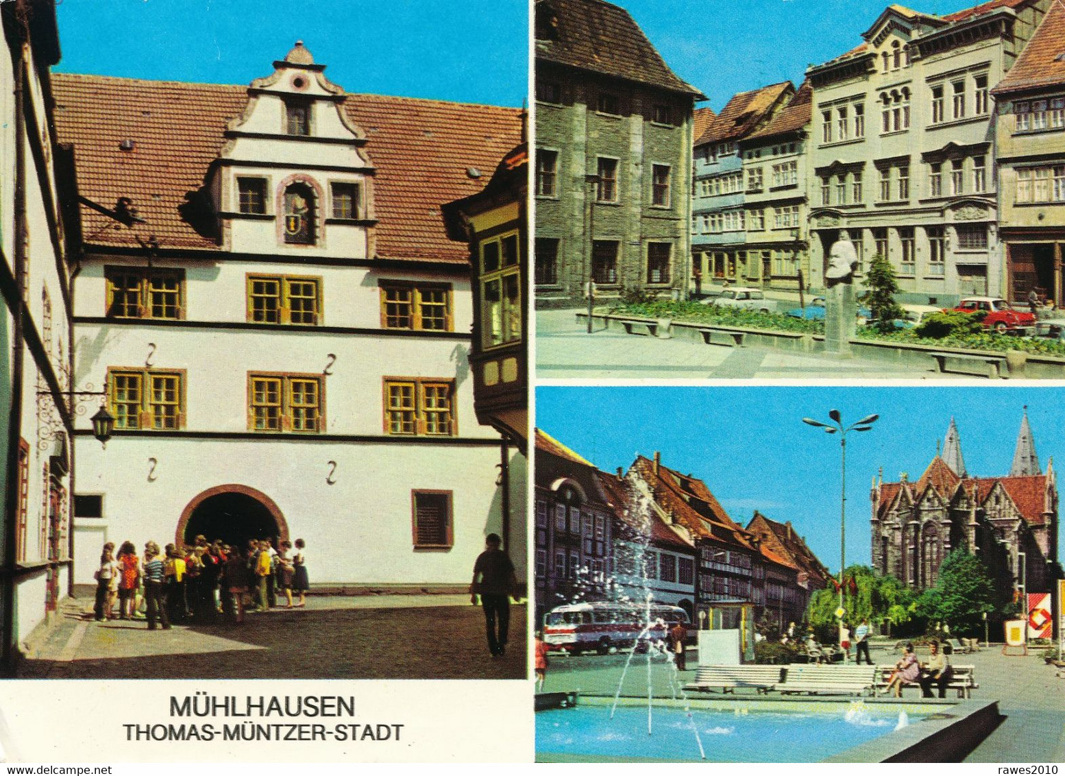 AK DDR Mühlhausen Thomas-Müntzer-Stadt 1980 MBK Rathaus Plätze - Bild Und Heimat Reichenbach - Muehlhausen