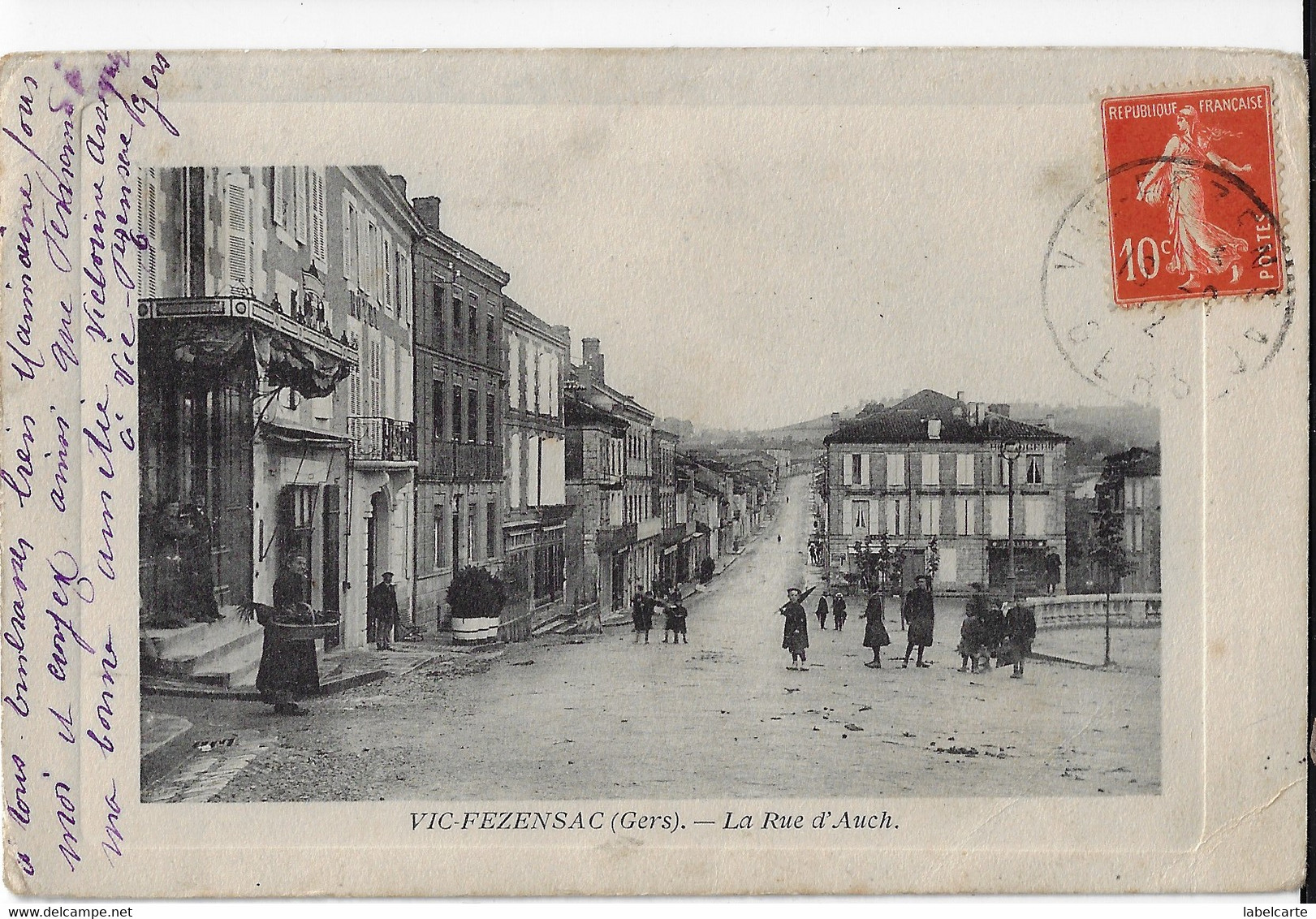 GERS 32.VIC FEZENSAC LA RUE D AUCH - Vic-Fezensac