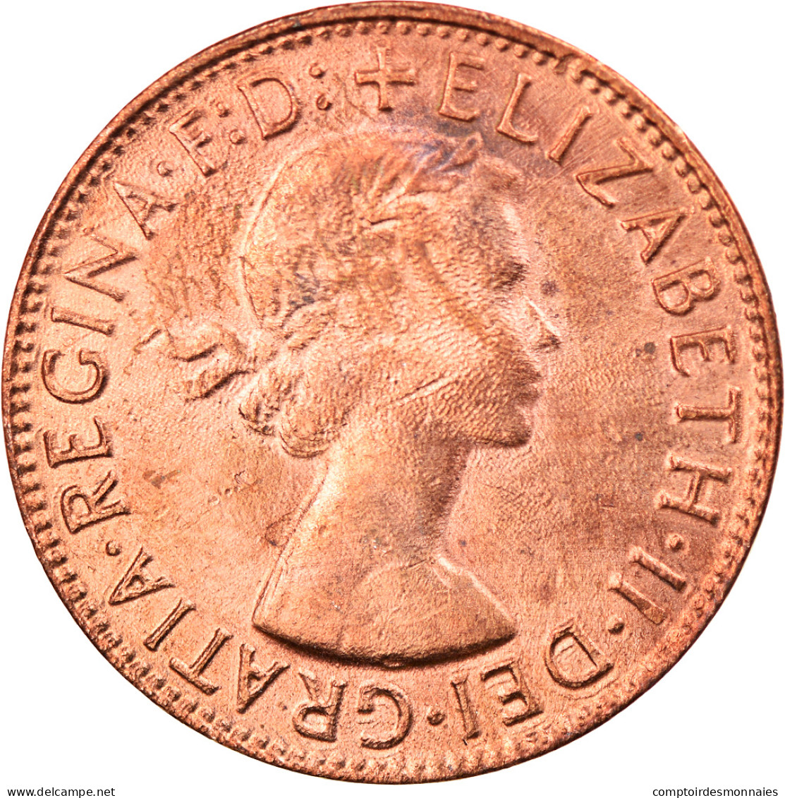 Monnaie, Australie, Elizabeth II, Penny, 1961, TTB, Bronze, KM:56 - Penny