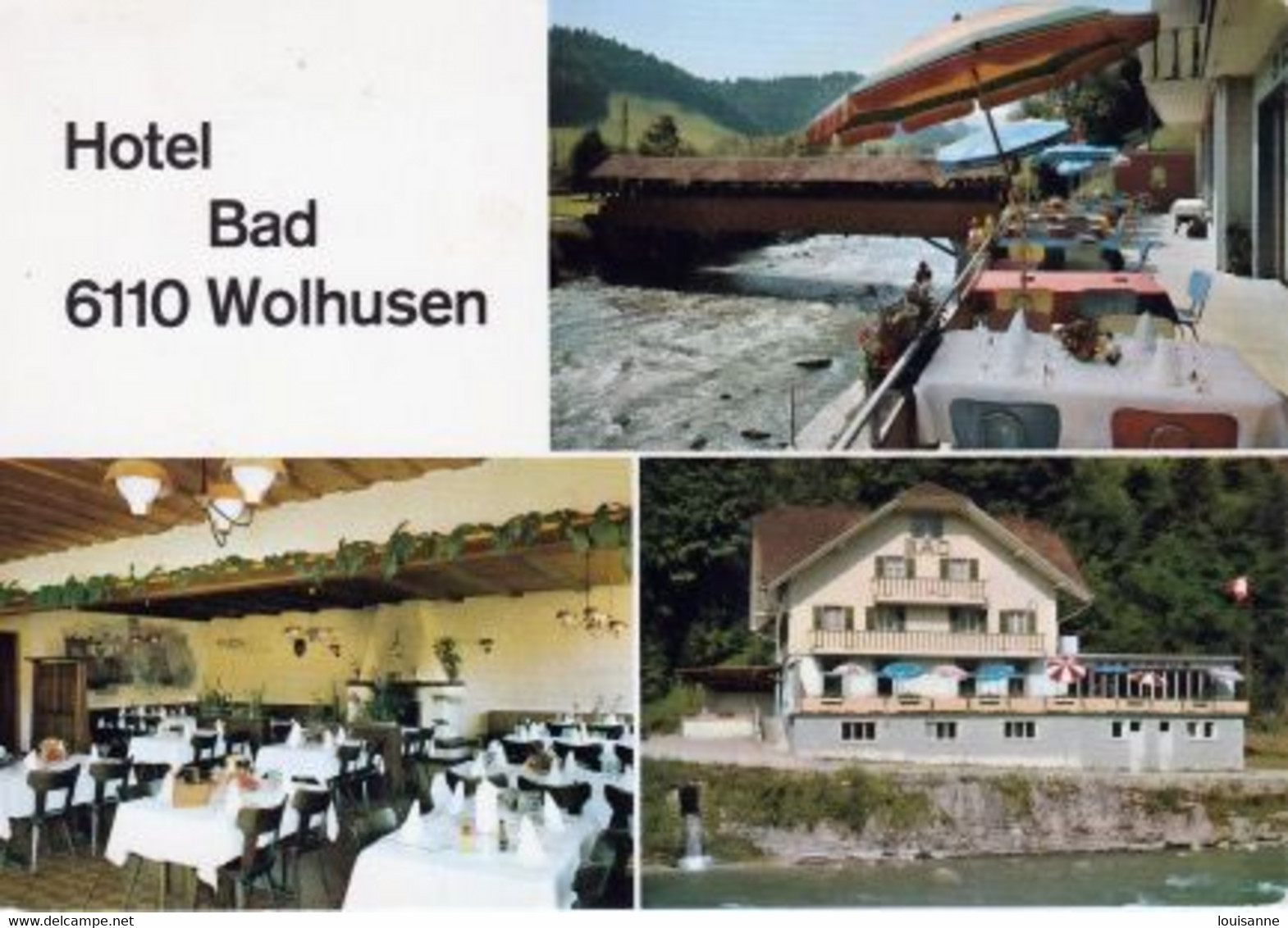 HÔTEL  BAD  WOLHUSEN  (  LU  )  WOLHUSEN  -  C P M   ( 21 / 2 / 364  ) - Wolhusen
