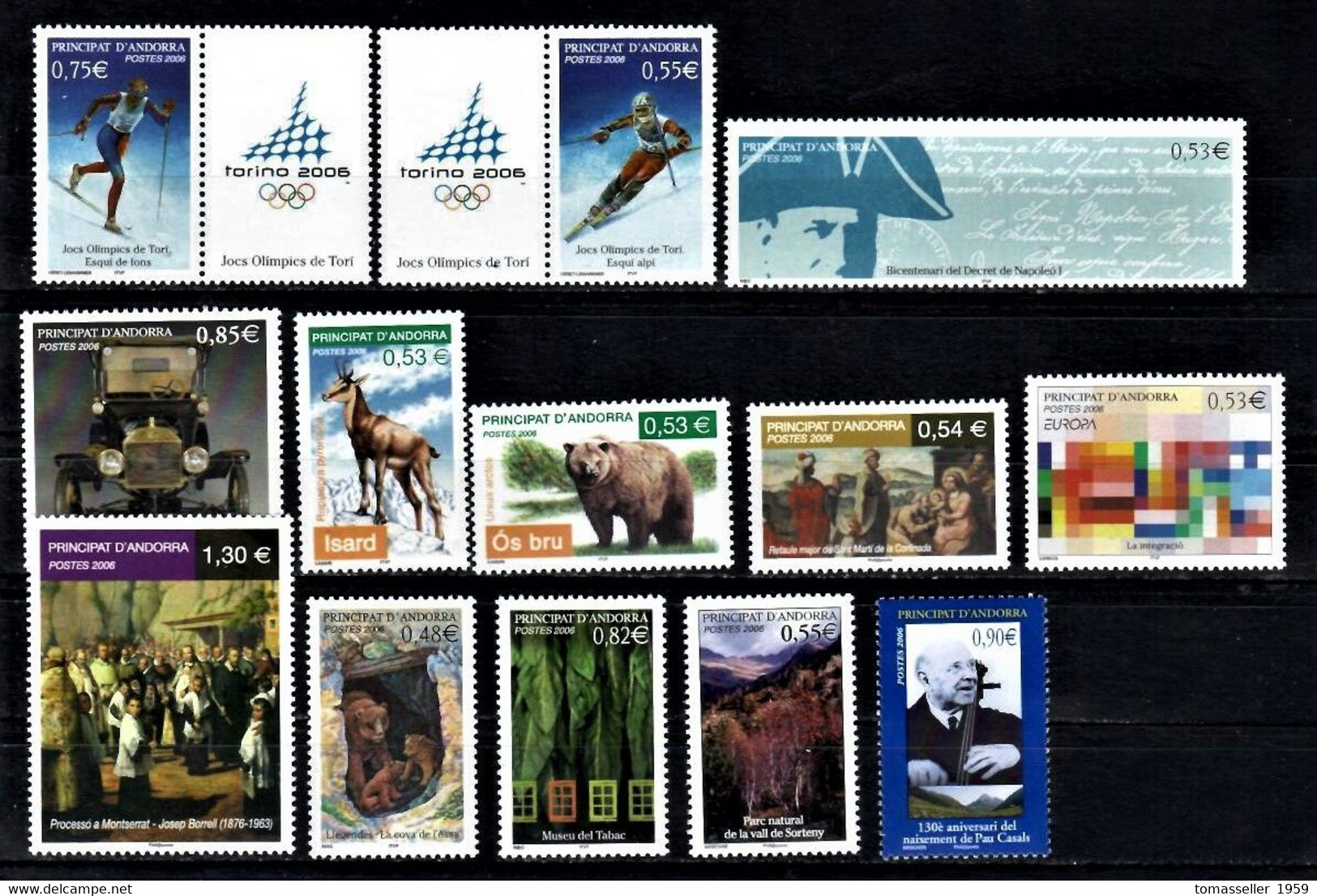 French Andorra 15!!! Years (1993-2007) sets.Almost 150 issues.MNH