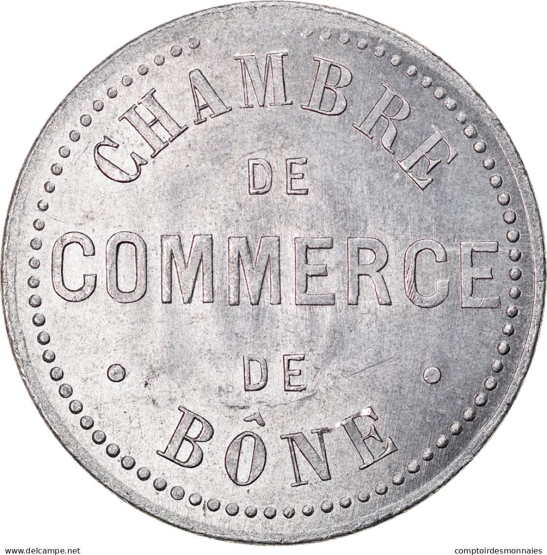 Monnaie, Algeria, Chambre De Commerce, Bône, 10 Centimes, SUP+, Aluminium - Monetari / Di Necessità