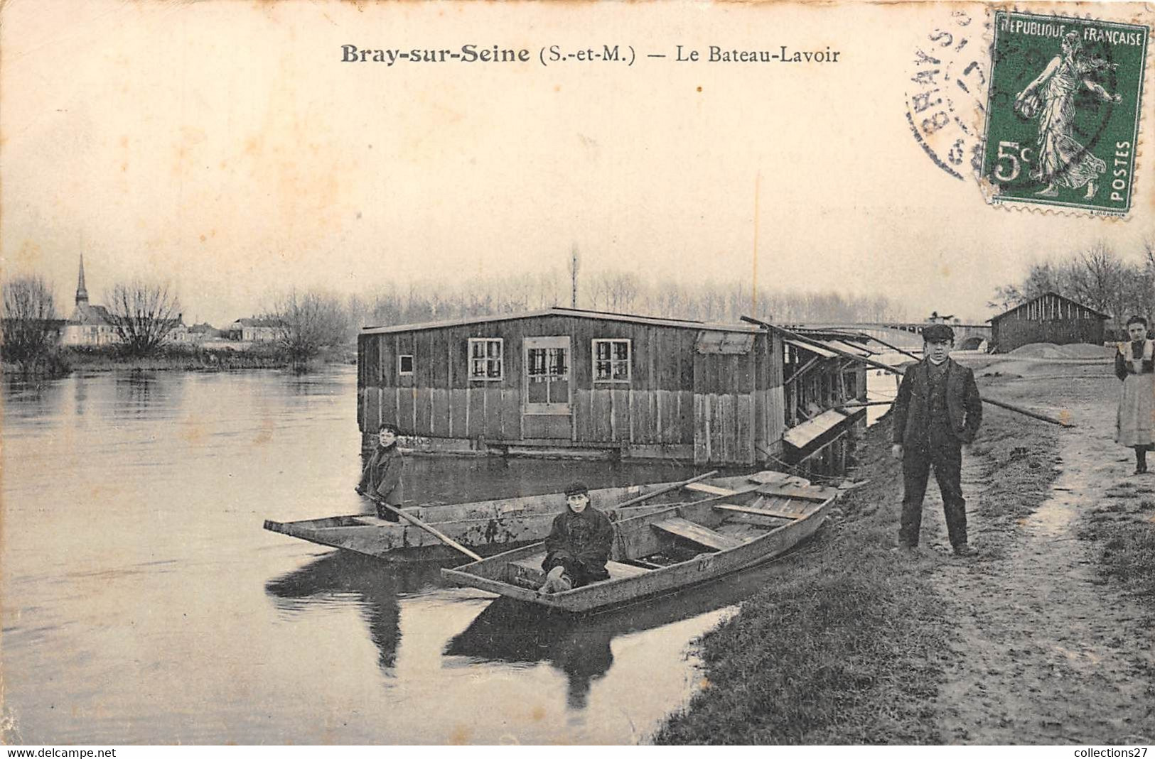 77-BRAY-SUR-SEINE- LE BATEAU- LAVOIR - Bray Sur Seine