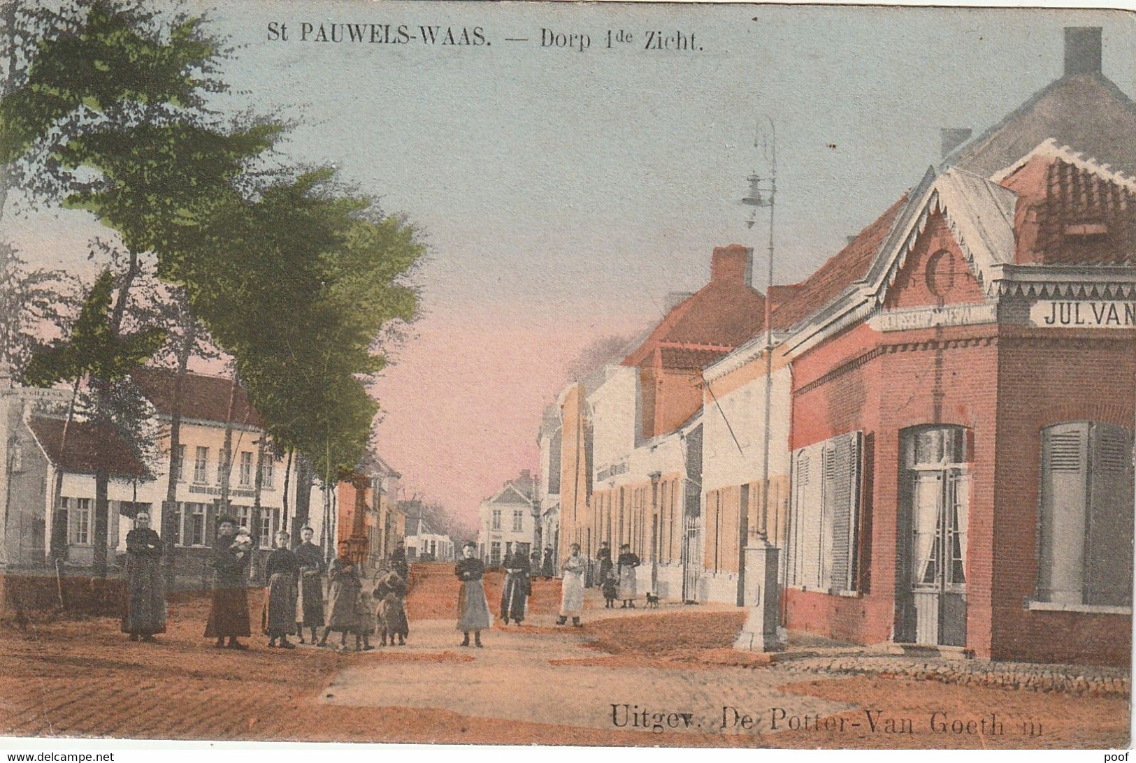 St-Pauwels-Waas : Dorp Zicht --- 1912 - Sint-Gillis-Waas