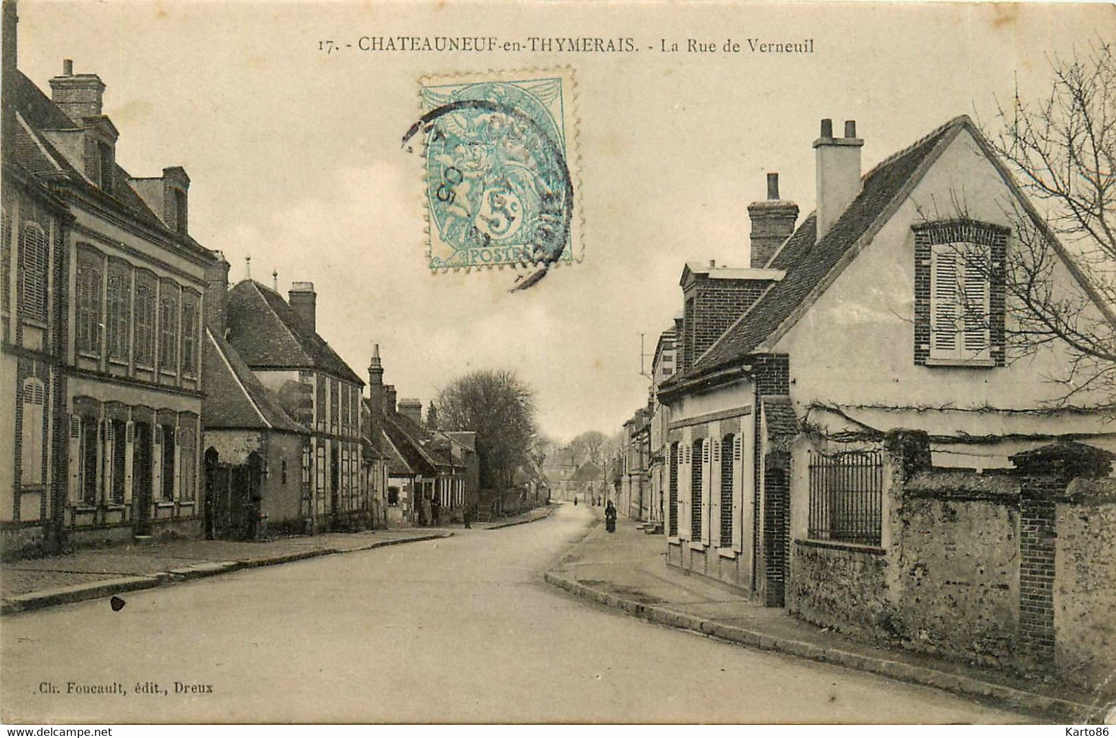 Châteauneuf En Thymerais * La Rue De Vernueil - Châteauneuf