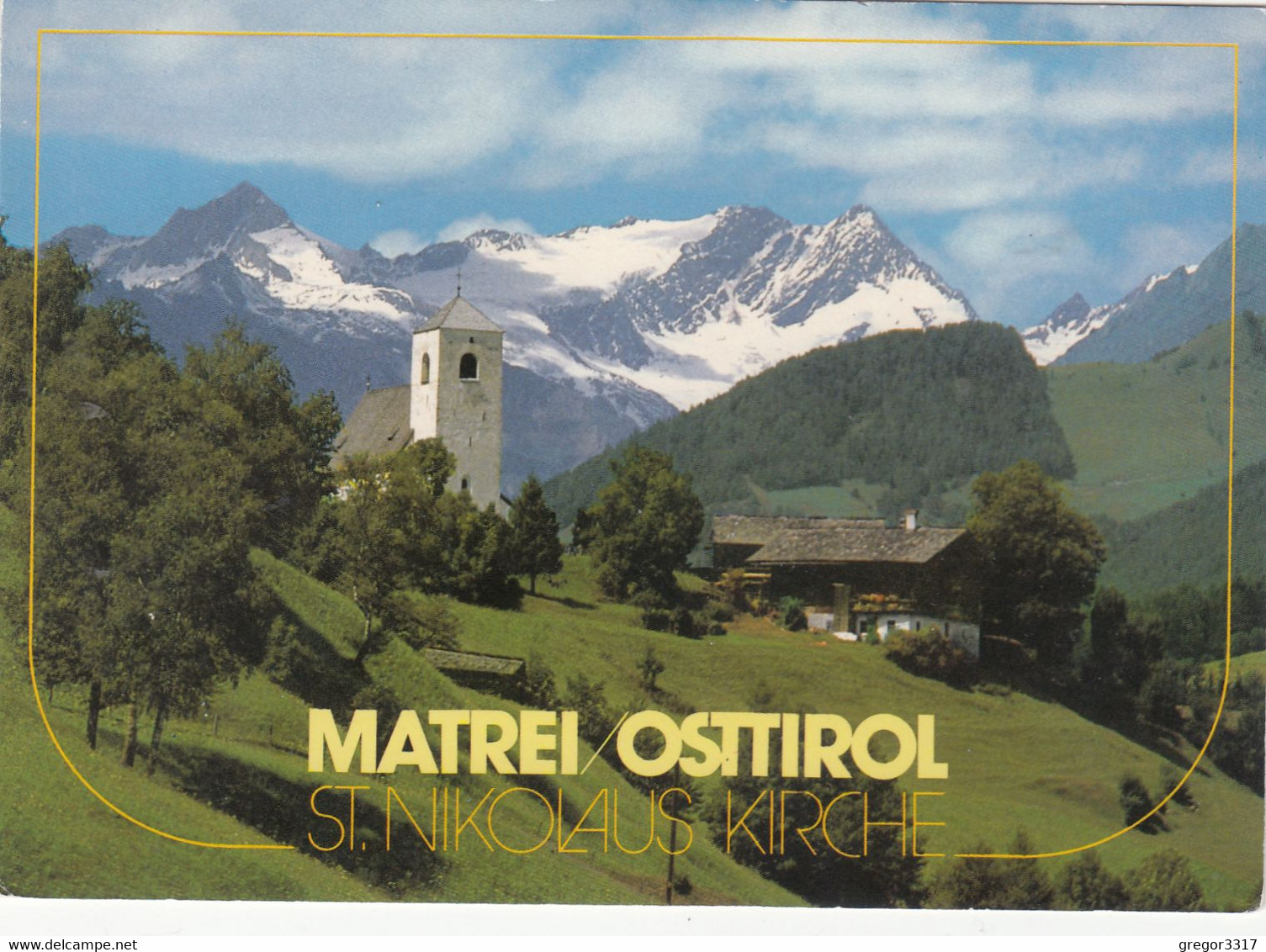 1218) MATREI / Osttirol - ST. NIKOLAUSKIRCHE - Tolle Ansicht Kirche U. Haus - - Matrei In Osttirol