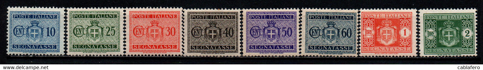 ITALIA LUOGOTENENZA - 1945 - NUOVO STEMMA SENZA FASCI - FILIGRANA RUOTA ALATA - MNH - Taxe