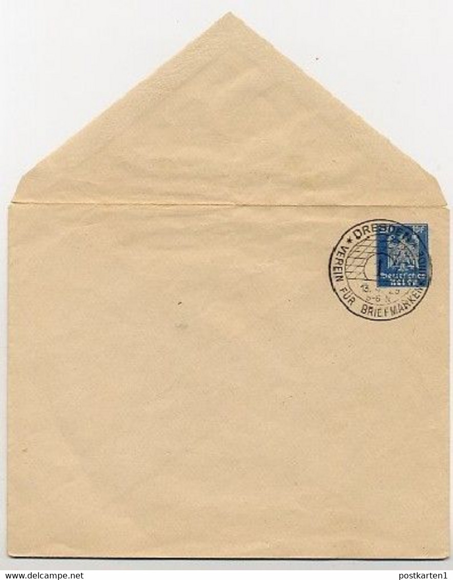 DR PU102/A1 Privat-Umschlag Sost. BRIEFMARKENKUNDE DRESDEN 1925  Kat. 20,00 € - Covers