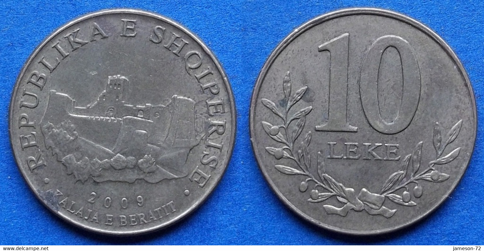 ALBANIA - 10 Leke 2009 "Berat Castle" KM# 77a Republic (1996) - Edelweiss Coins - Albania