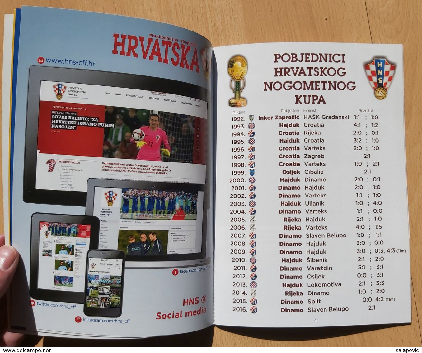 GNK DINAMO - NK RIJEKA, FINALE KUPA 2017 FOOTBALL CROATIA PROGRAM - Livres