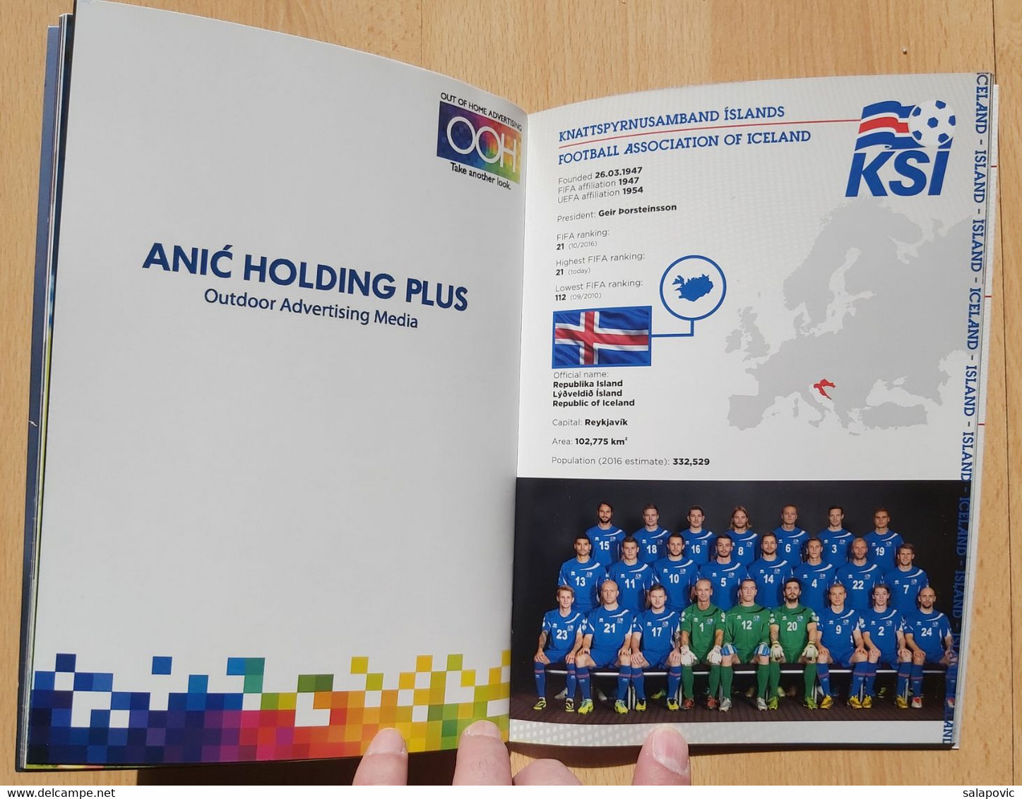 PROGRAM Hrvatska Vs Island: 2016-11-12 RUSSIA WORLD CUP QUALIFICATIONS 2018  CROATIA Vs ICELAND - Livres