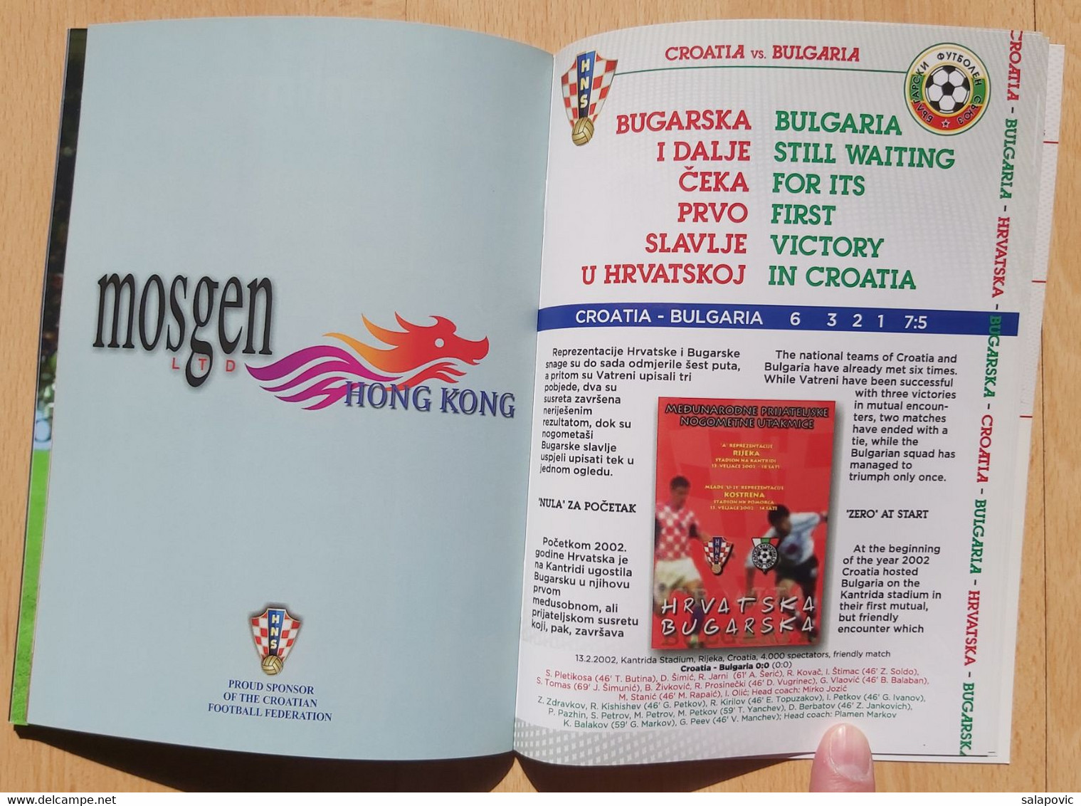 PROGRAM Hrvatska Vs Bugarska 10.10. 2015 European Qualifiers CROATIA Vs BULGARIA - Livres