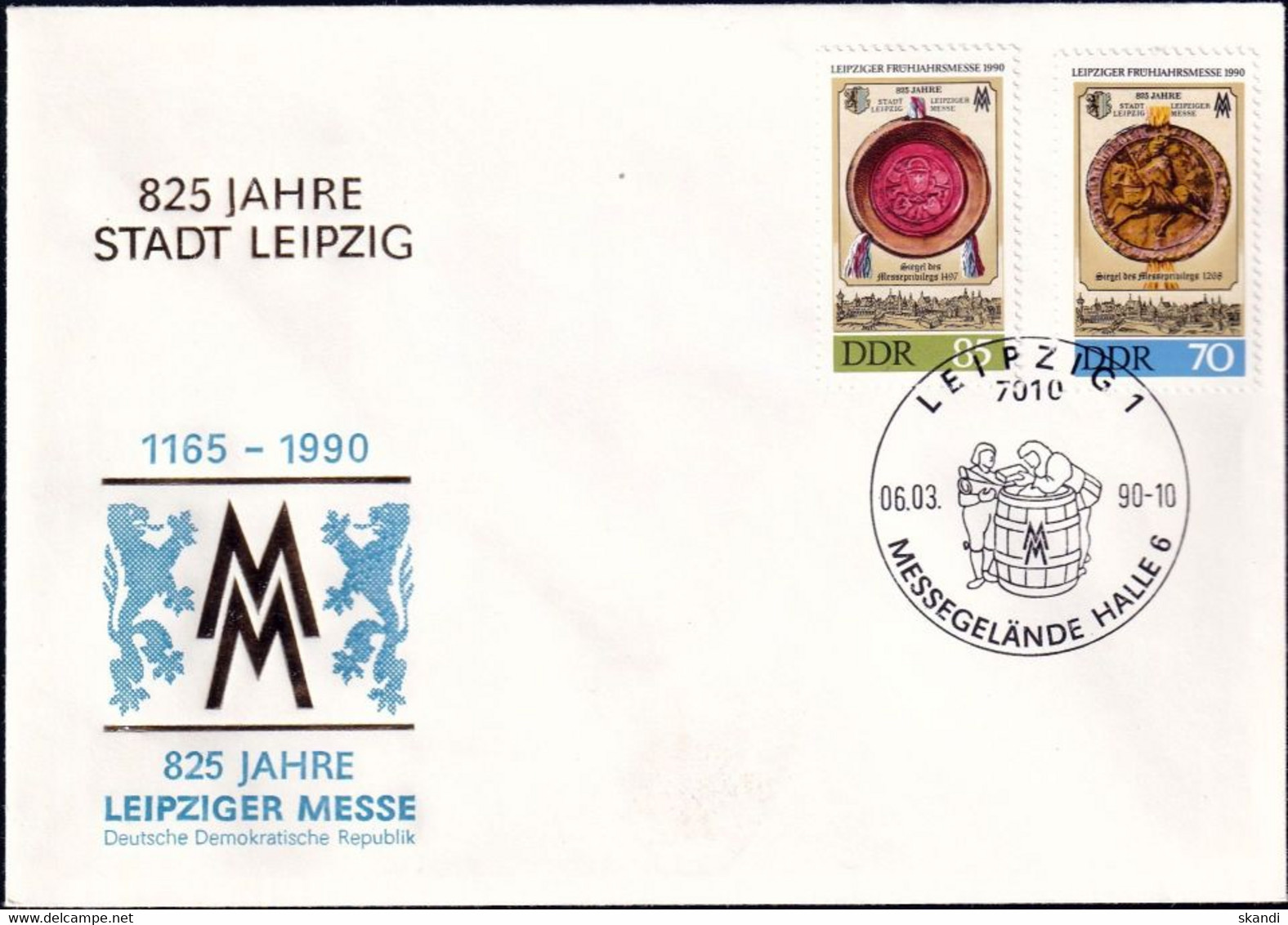 DDR 1990 Mi-Nr. 3316/17 FDC - 1981-1990