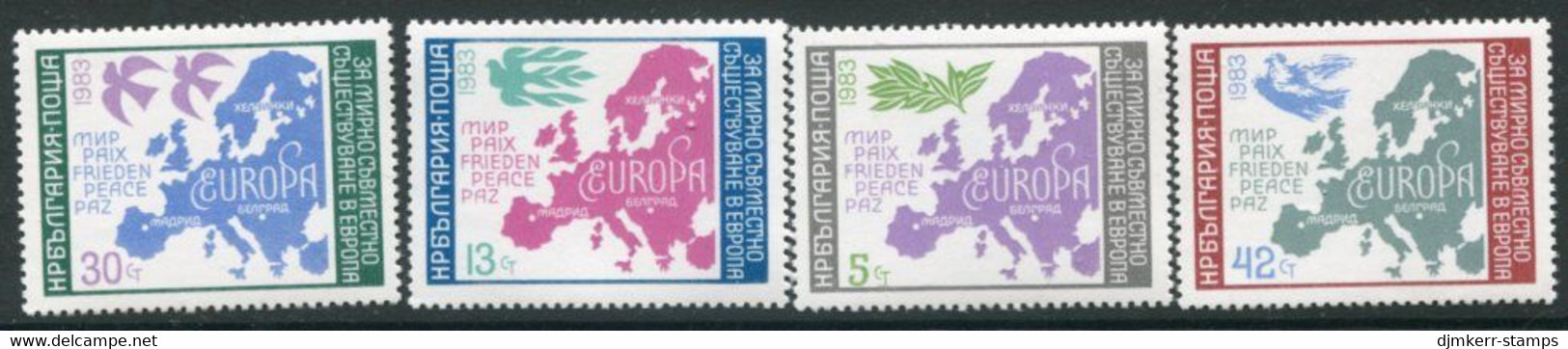 BULGARIA 1983  European Security Conference MNH / **.  Michel 3218-21 - Ungebraucht