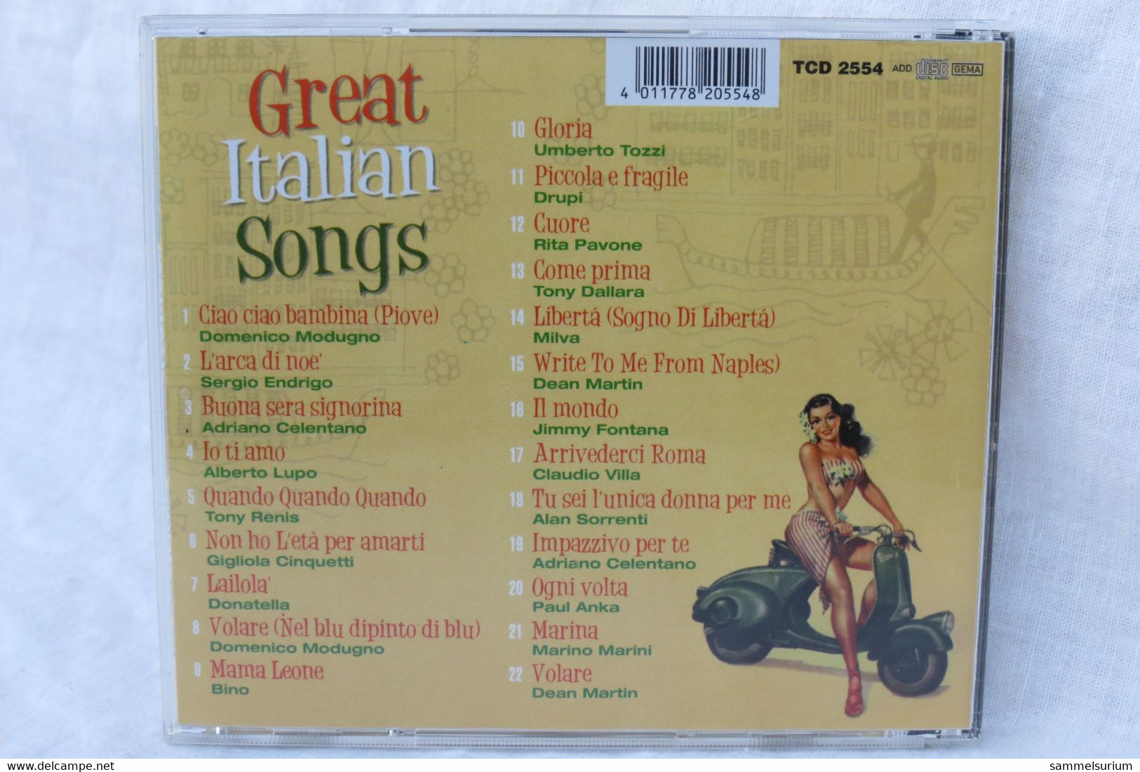 CD "Great Italian Songs" - Compilations