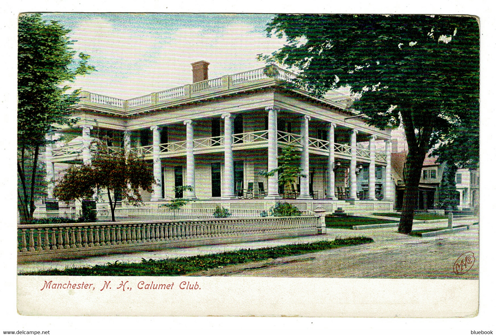 Ref 1475 - Early USA Postcard - Calumet Club Manchester - New Hampshire - Manchester