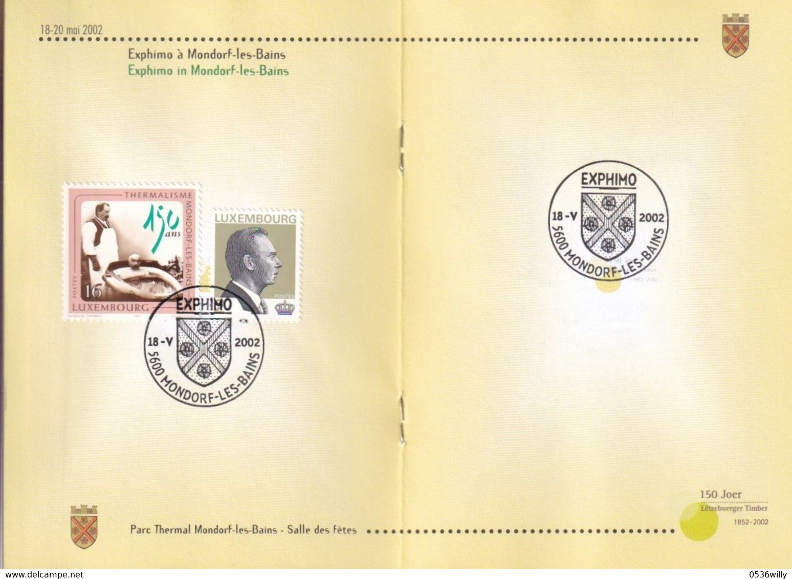 Luxembourg - Passeport Philatélique 2002 (8.336) - Briefe U. Dokumente