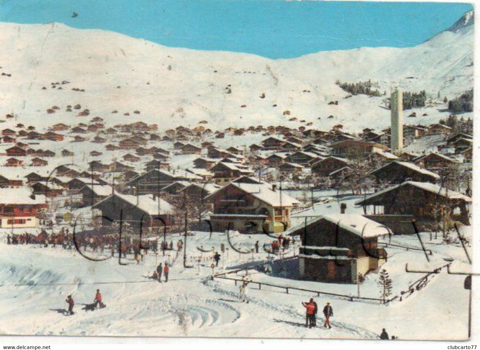 Val De Bagnes (Suisse, Valais) : L'école De Ski Au Départ Des Pistes De Verbier En 1960 (animé) GF. - Bagnes