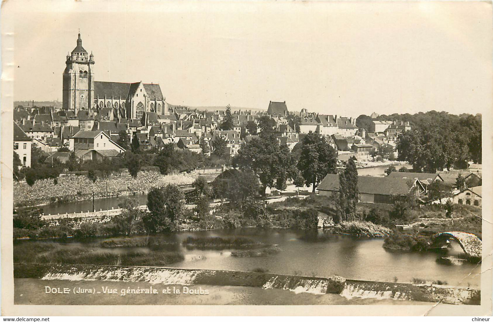 DOLE VUE GENERALE ET LE DOUBS - Dole