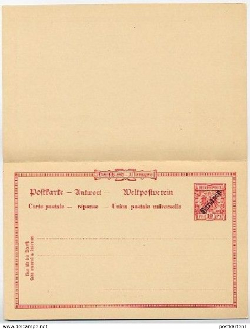 MARIANEN P4 Antwort-Postkarte  1899  Kat. 100,00 € - Mariana Islands