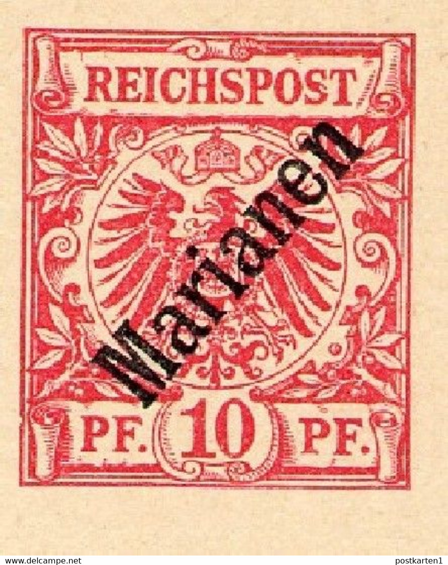 MARIANEN P4 Antwort-Postkarte  1899  Kat. 100,00 € - Mariana Islands