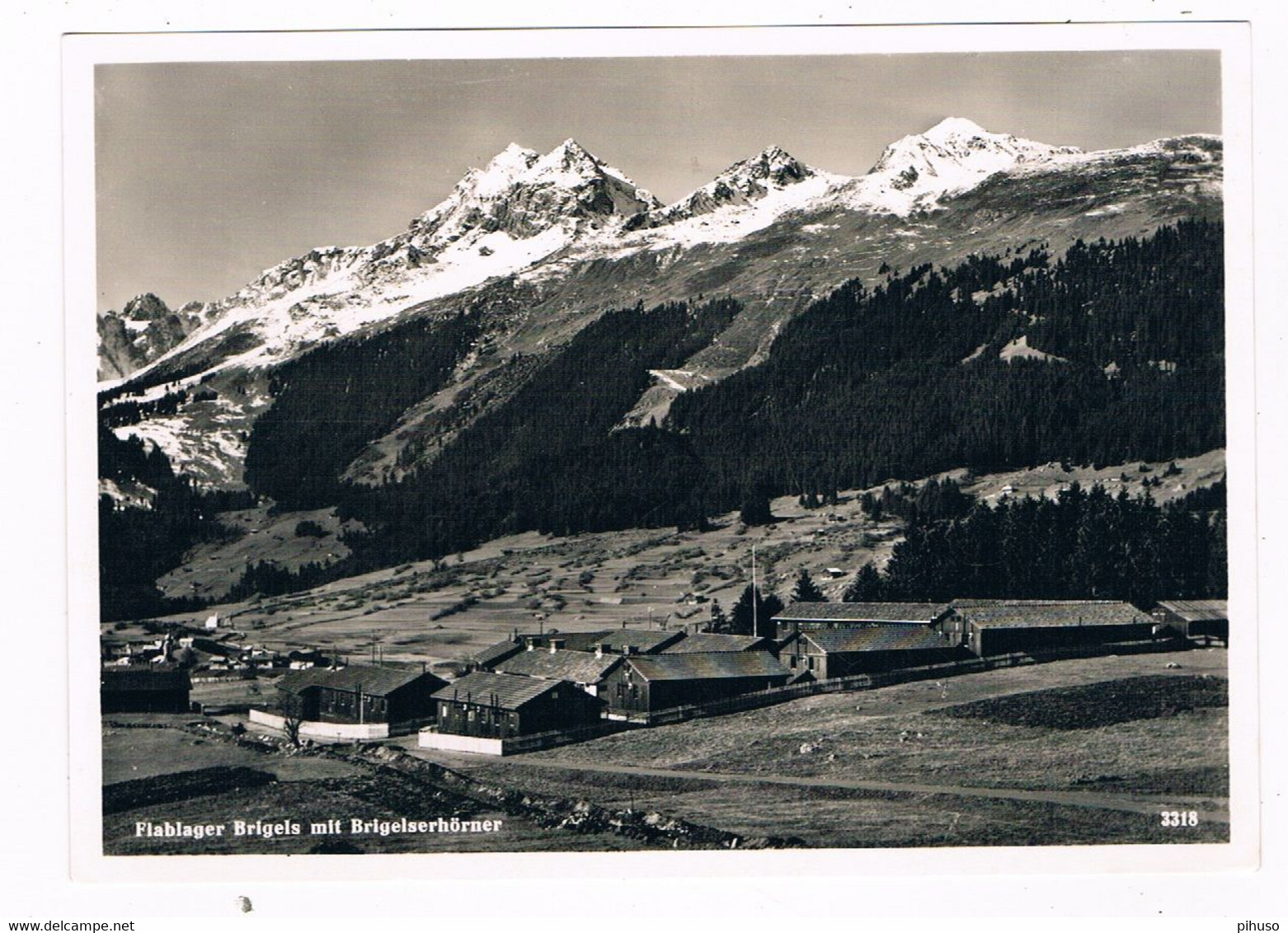 CH-6529   BRIGELS : Flablager Mit  Brigelserhörner - Breil/Brigels