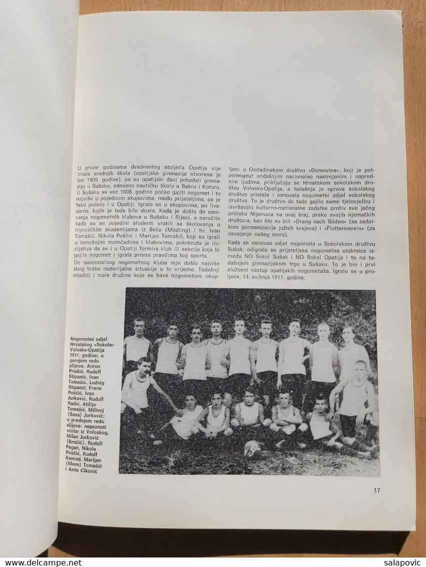 Nogometni Klub Opatija 1911-1981 Football Club, Croatia - Libri