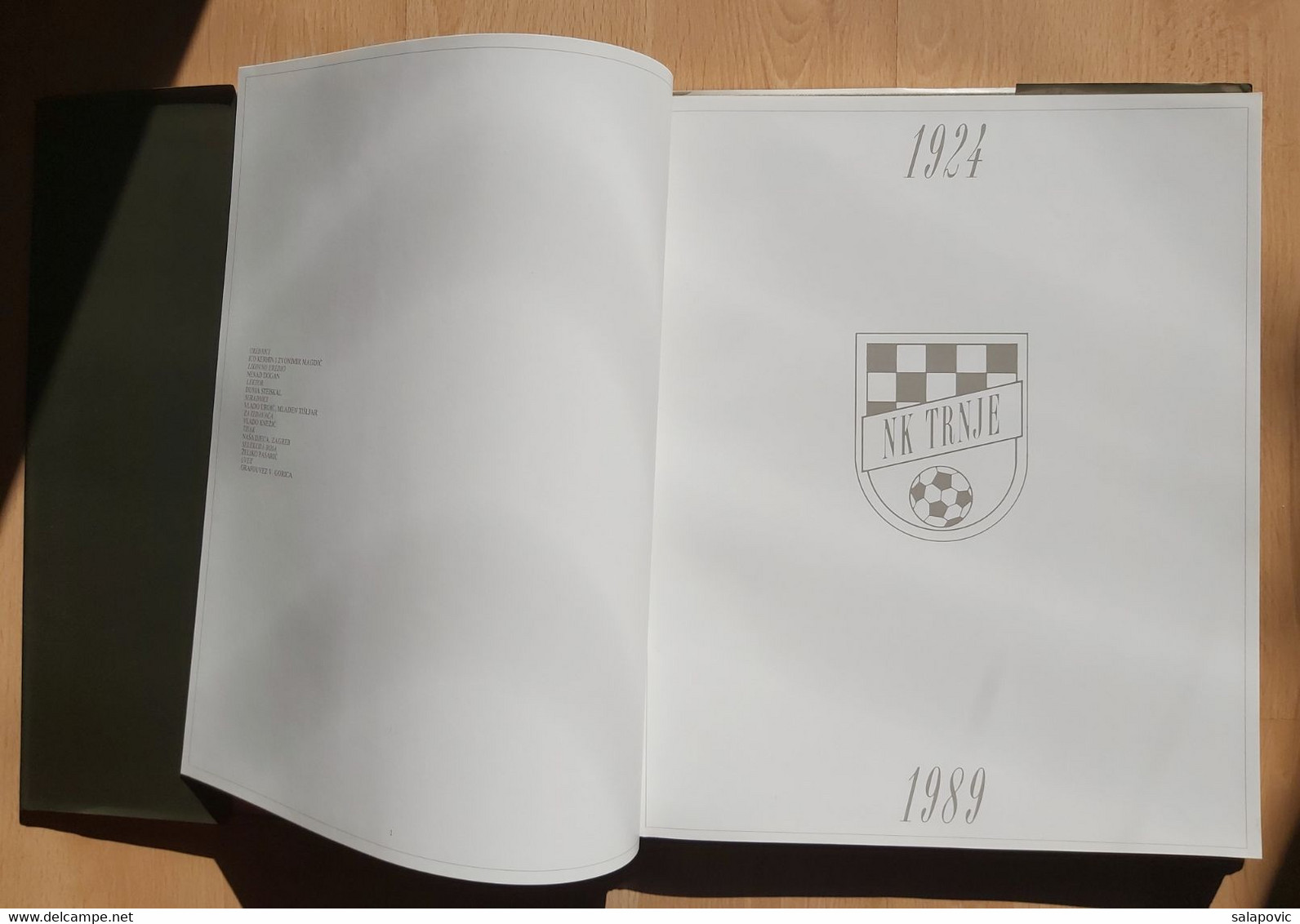 NK Trnje 1924-1989 Football Club, Croatia - Libri