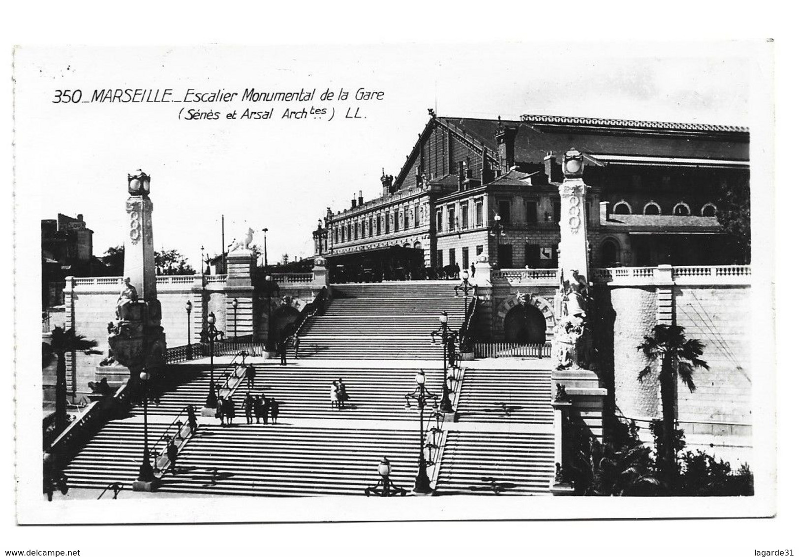 Marseille Escalier Monumental De La Gare - Estación, Belle De Mai, Plombières