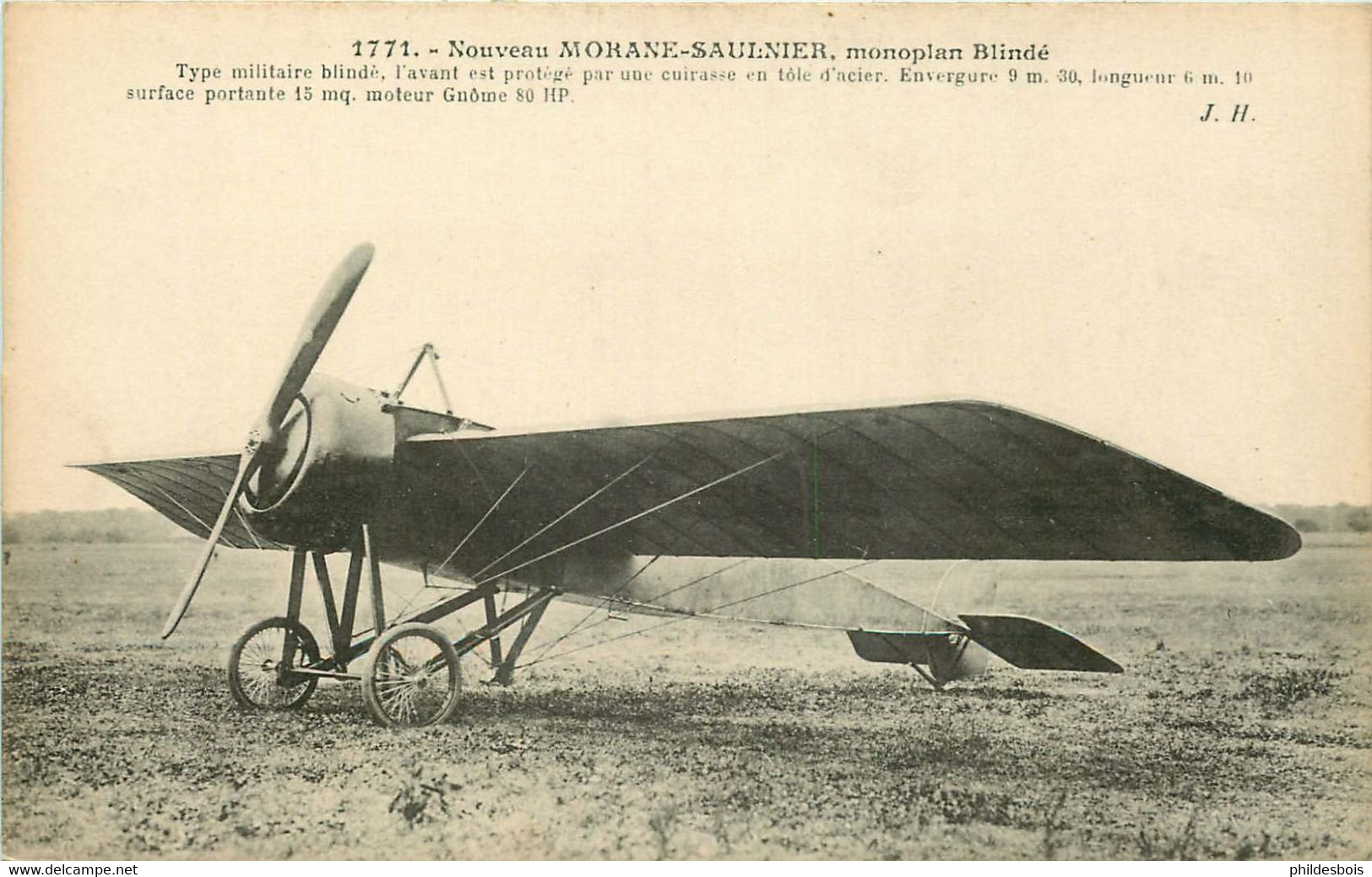 AVIATION  Nouveau MORANE SAULNIER  Monoplan Blindé - 1914-1918: 1. Weltkrieg