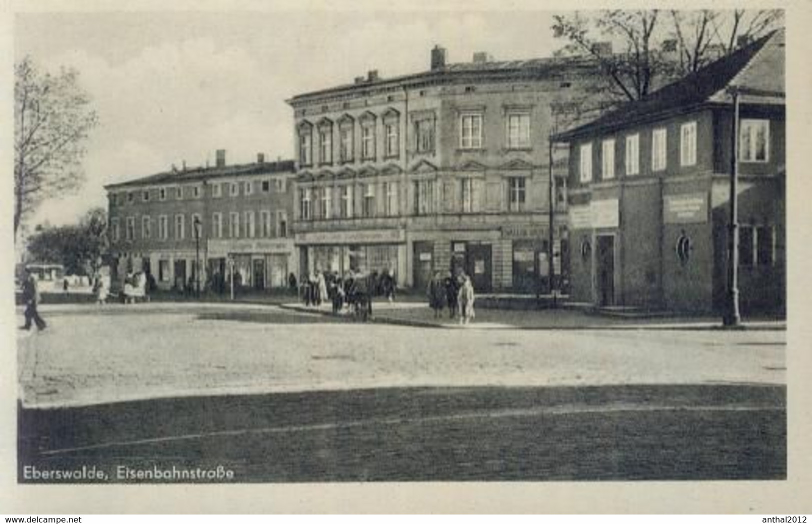 Rarität Eisenbahnstraße Eberswalde Geschäfte Verlag Konrad W. Lukowski C1 1954 - Eberswalde