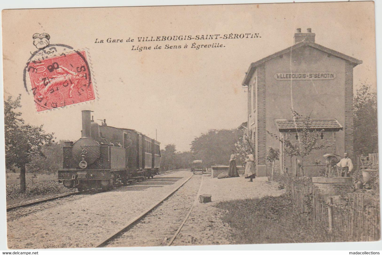 Villebougis (89 - Yonne) La Gare De Villebougis  Saint-Sérotin - Ligne De Sens à Egreville - Villebougis