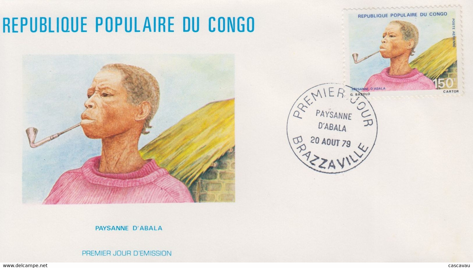 Enveloppe  FDC  1er  Jour   CONGO    Paysanne   D' ABALA    1979 - FDC