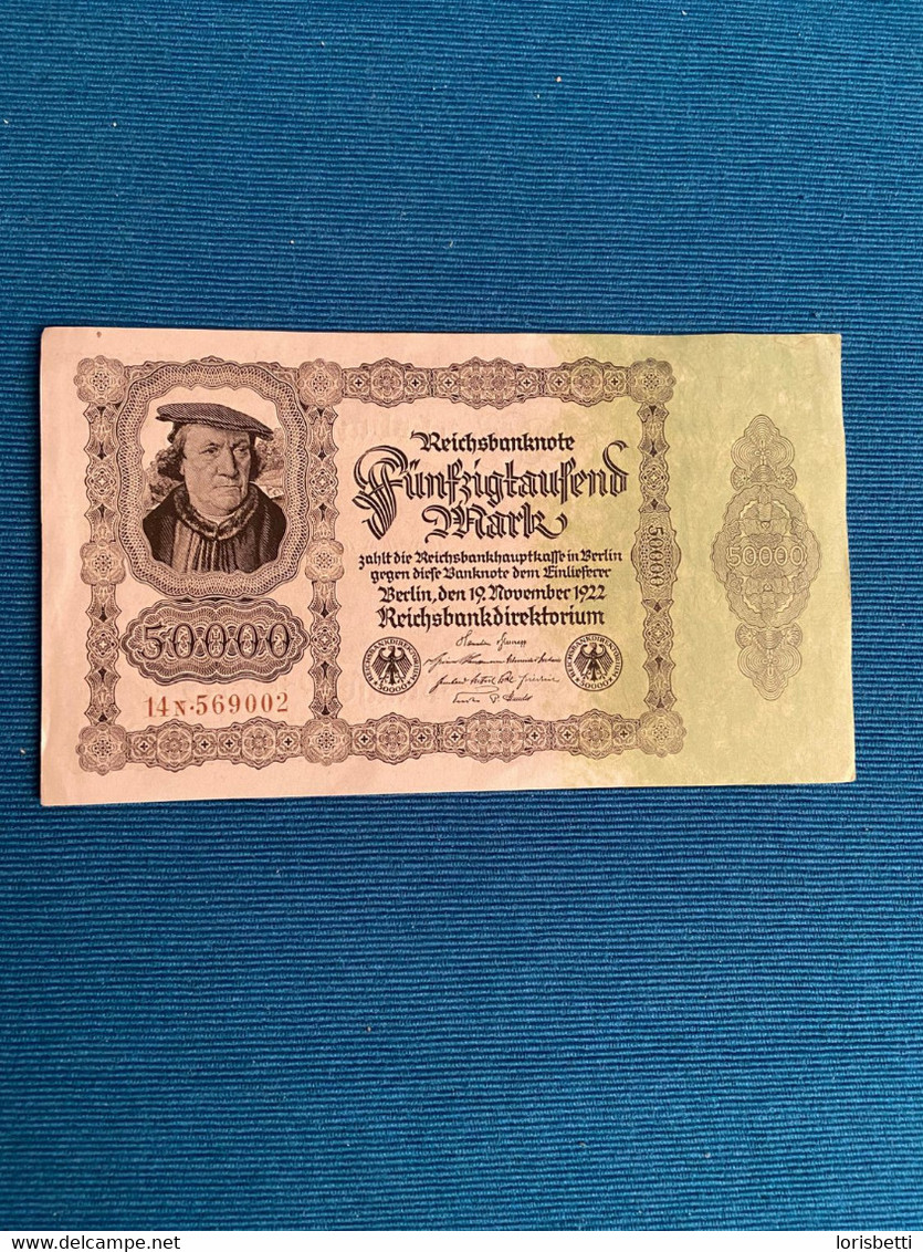 Banconota Germania 1922 Reichsbanknote 50000 Mark - Non Classés