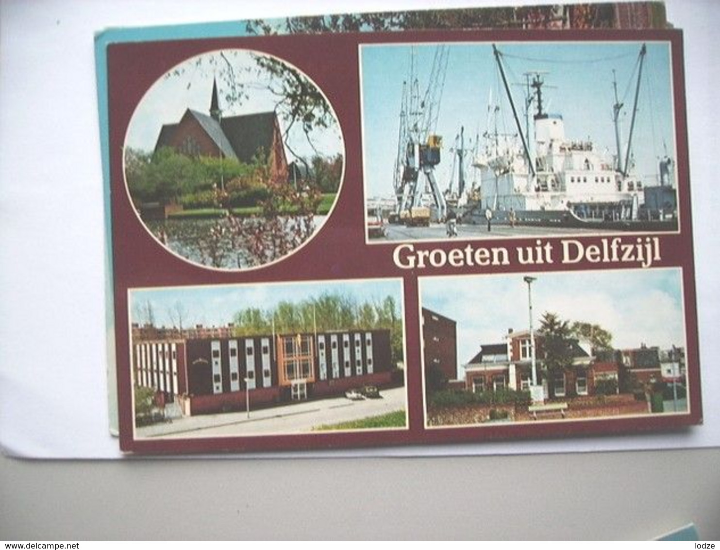 Nederland Holland Pays Bas Delfzijl Met Schepen En Diverse Gebouwen - Delfzijl