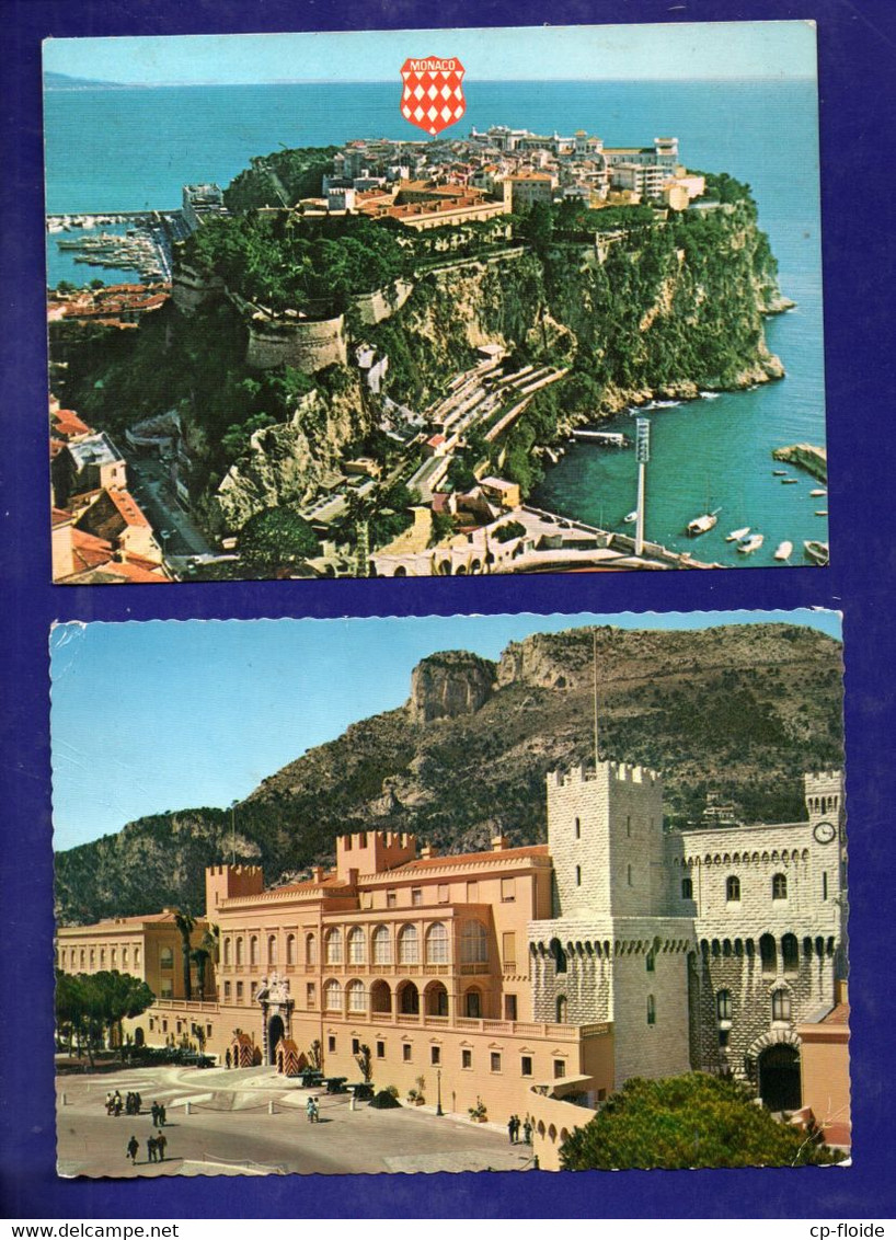 MONACO . " LE PALAIS PRINCIER " & " LE ROCHER " . 2 CPM - Réf. N°28934 - - Sammlungen & Lose