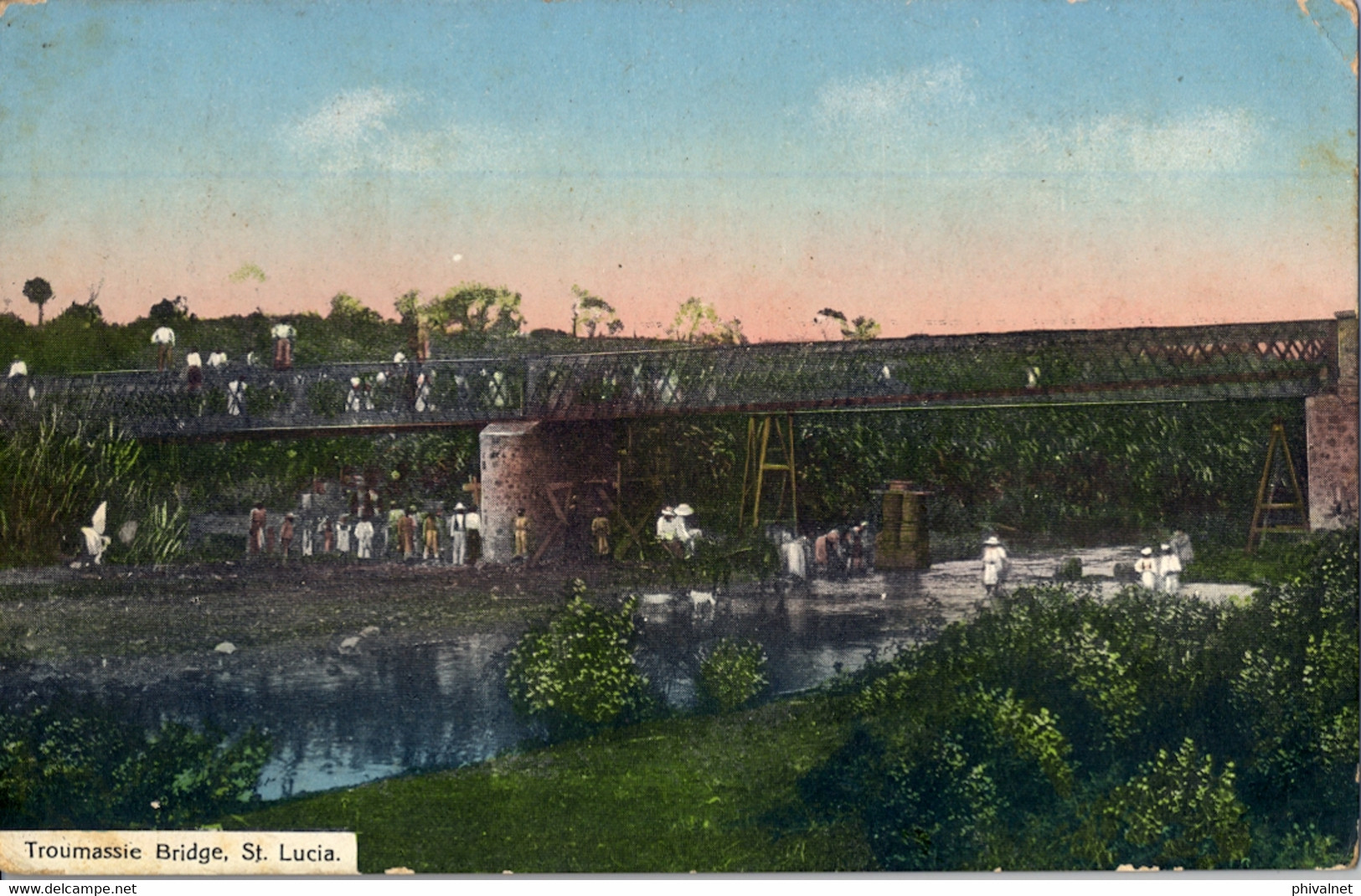 T.P.  NO CIRCULADA  , SANTA LUCIA , TROUMASSIE BRIDGE - Saint Lucia