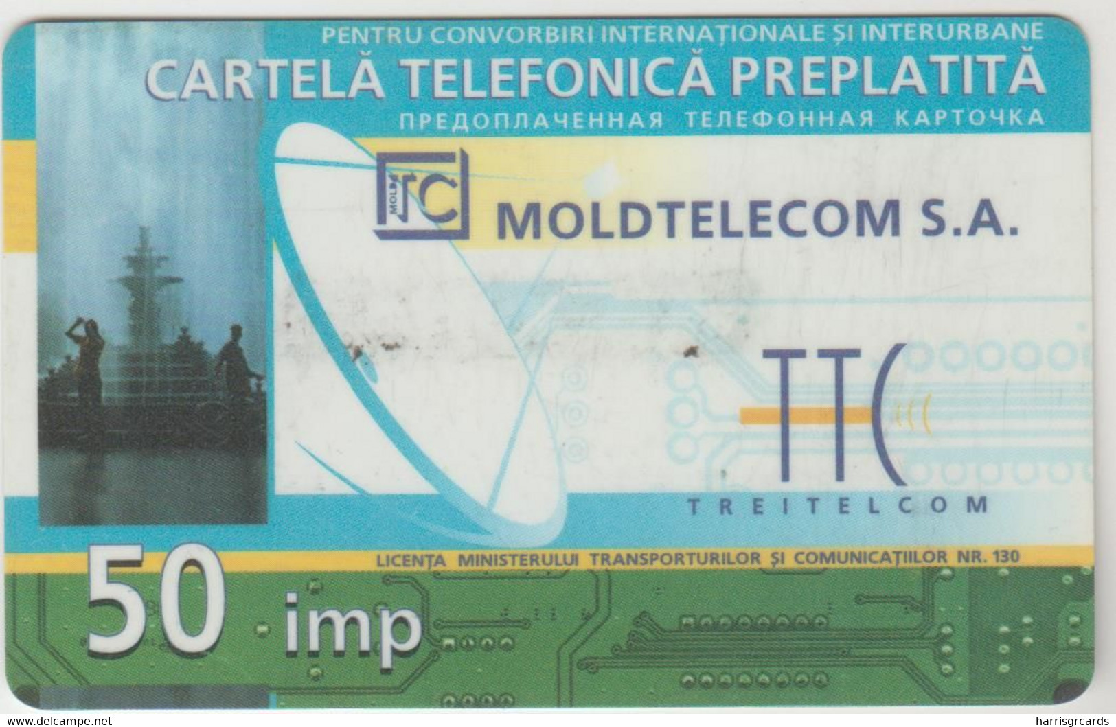 MOLDOVA - Moldtelecom 50 Units Prepaid Card ,used - Moldavie