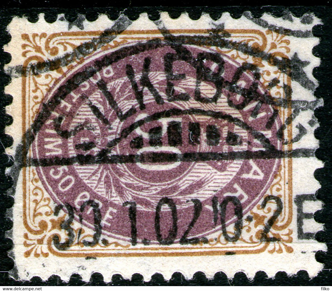 Denmark,1902,cancel:Silkeborg,30.01.1902 Used,as Scan - Other & Unclassified