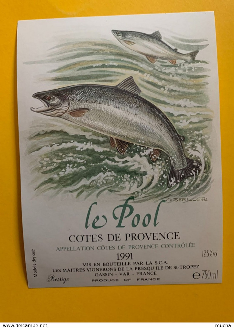 18478 - Le Pool Côtes De Provence 1991 - Poissons