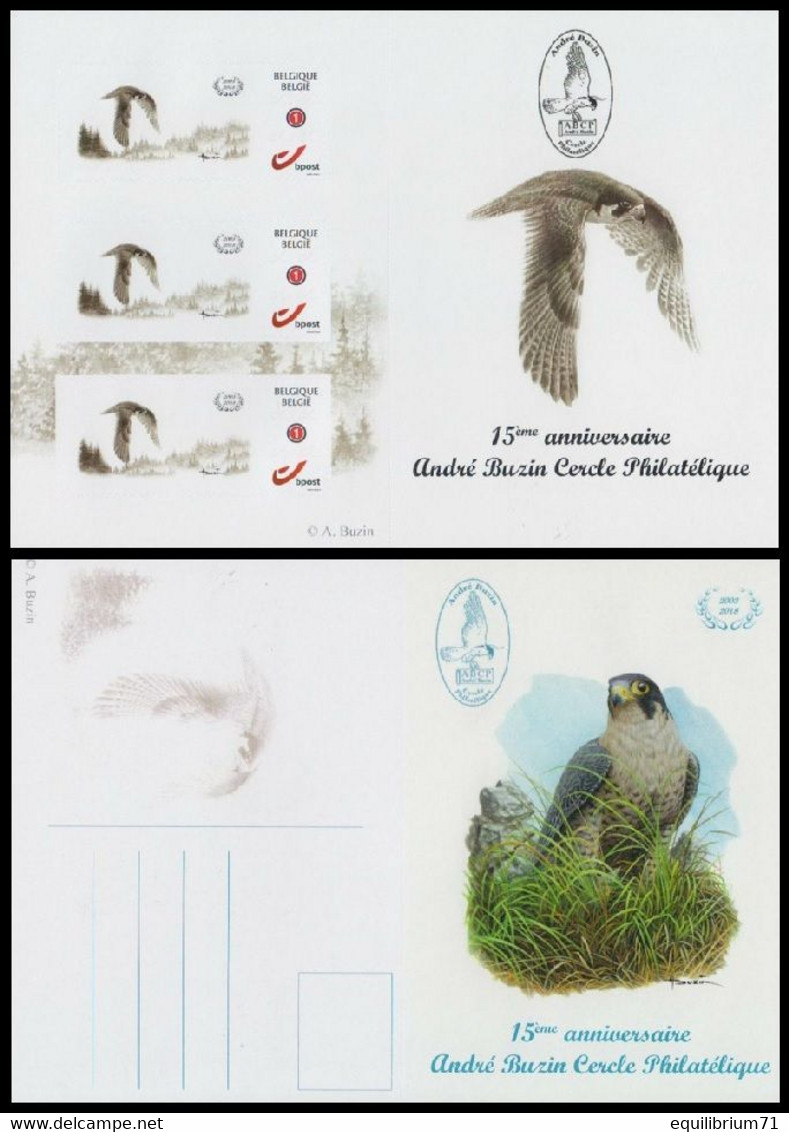 DUOSTAMP** / MY STAMP** - Event Card - Faucon Pèlerin / Slechtvalk / Wanderfalke / Peregrine Falcon - BUZIN - Covers & Documents